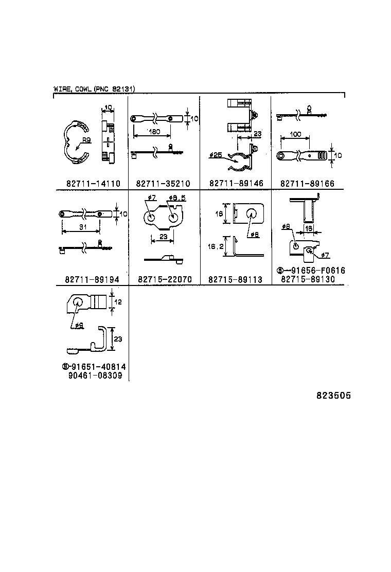  HILUX 4RUNNER |  WIRING CLAMP