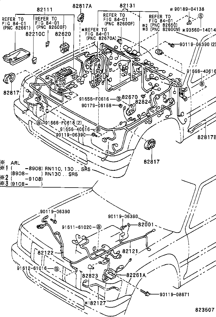  HILUX 4RUNNER |  WIRING CLAMP