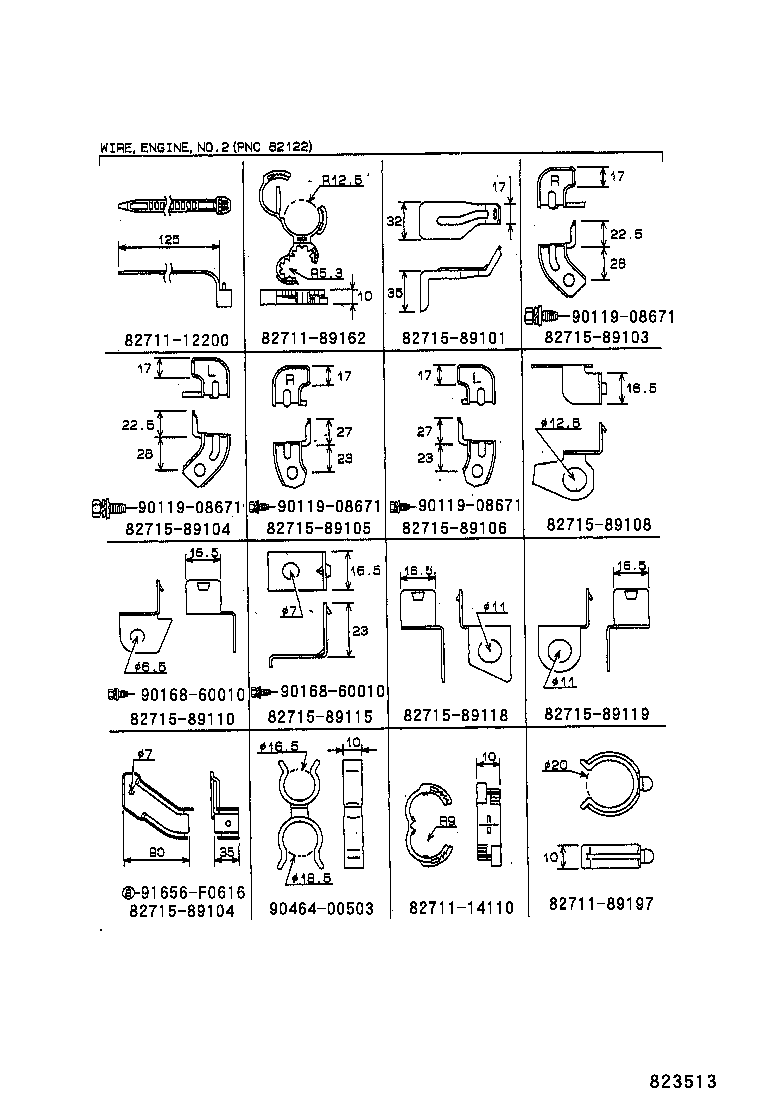  HILUX 4RUNNER |  WIRING CLAMP