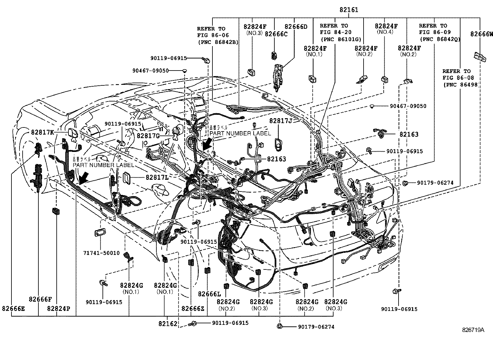  LS460 460L |  WIRING CLAMP