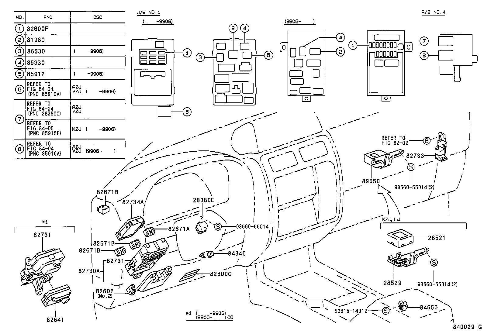  LAND CRUISER 90 |  SWITCH RELAY COMPUTER