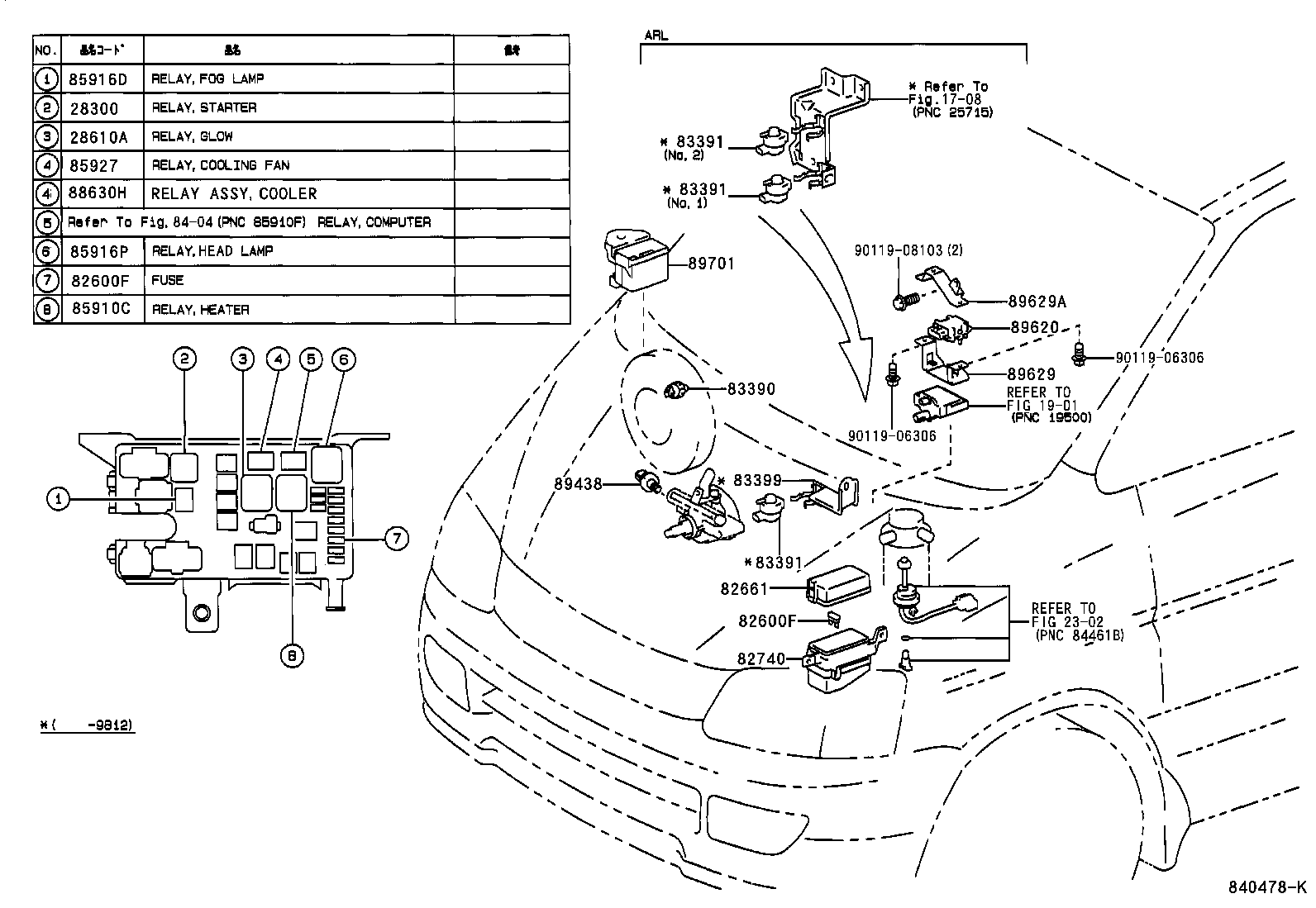  TOWNACE LITEACE |  SWITCH RELAY COMPUTER