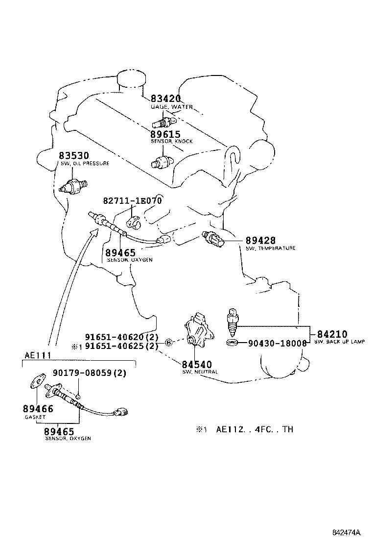  COROLLA |  SWITCH RELAY COMPUTER