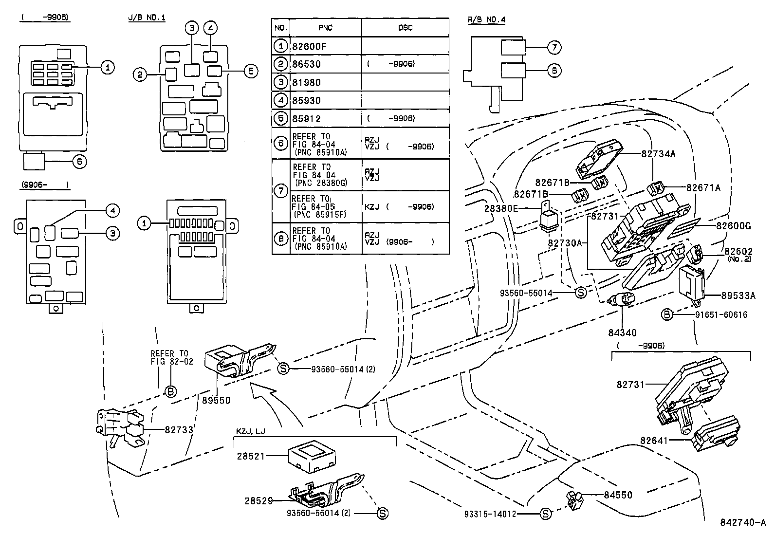  LAND CRUISER 90 |  SWITCH RELAY COMPUTER