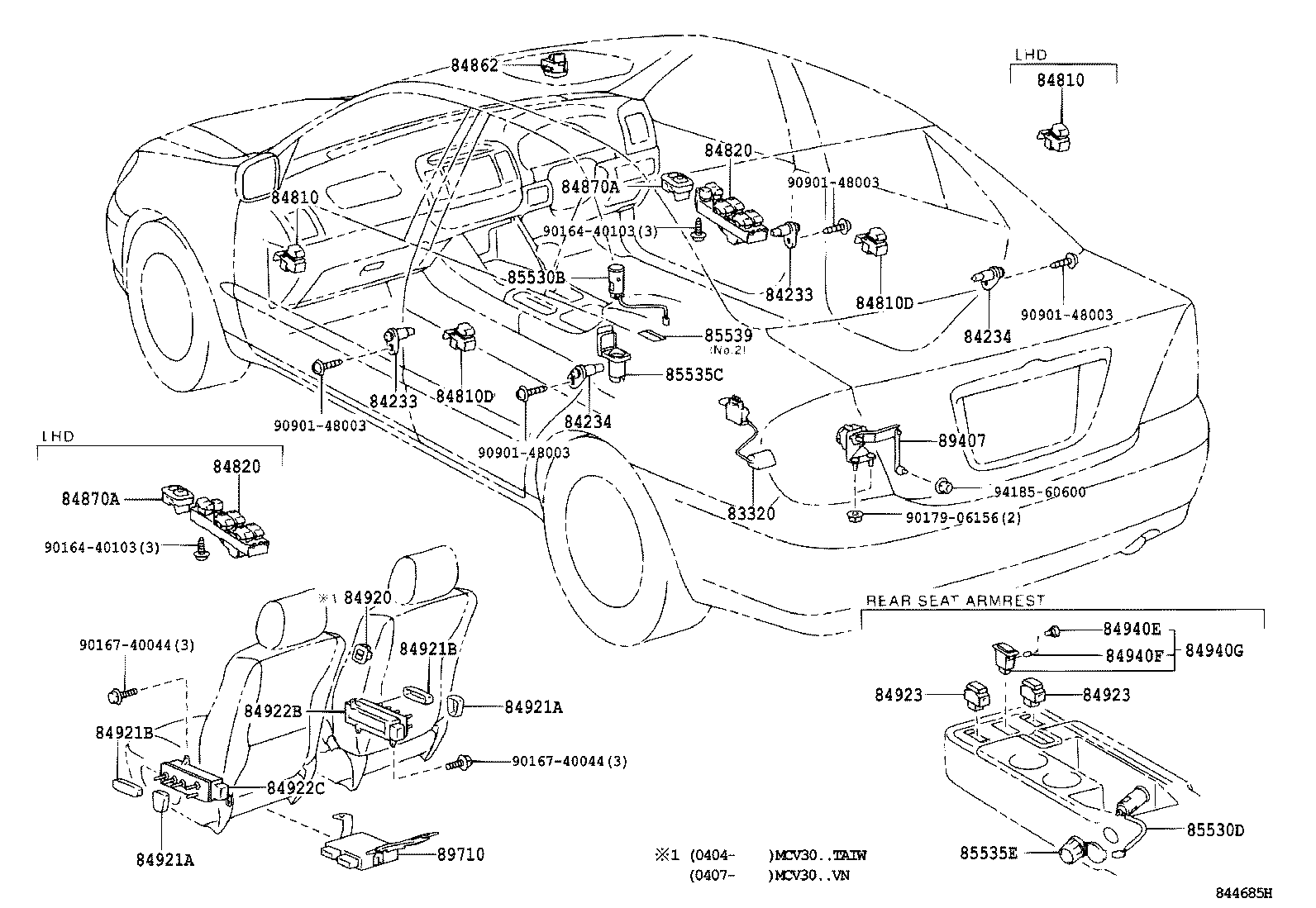  CAMRY |  SWITCH RELAY COMPUTER