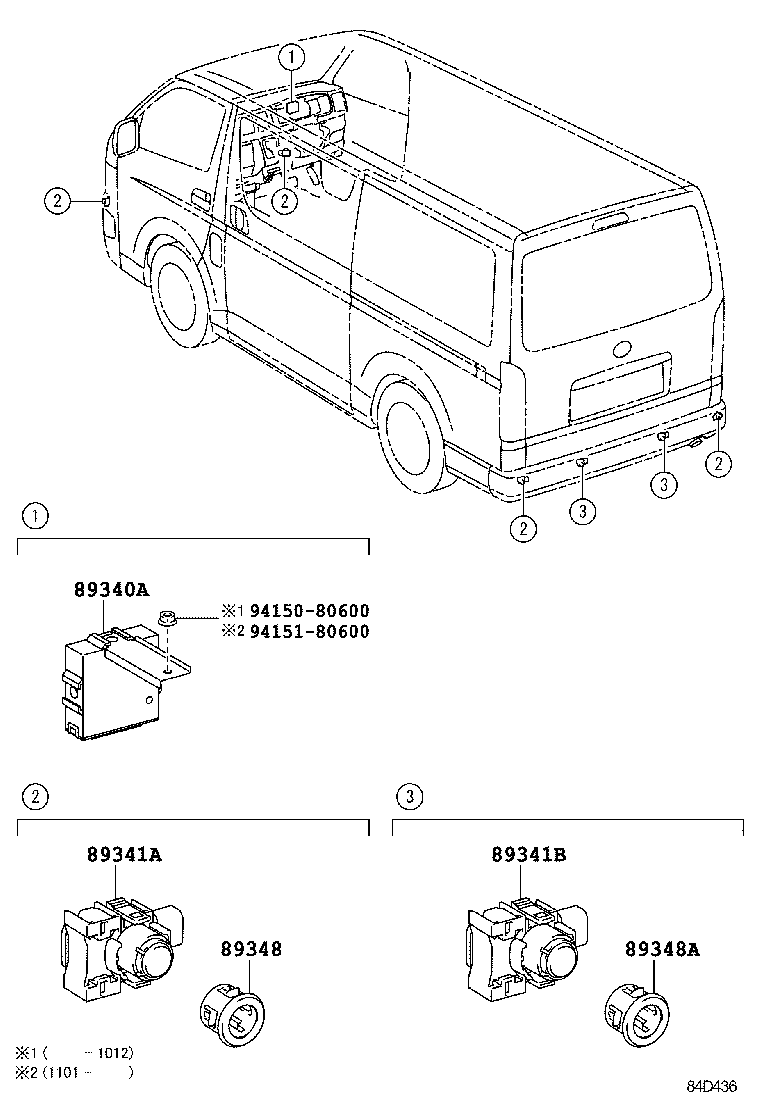  HIACE |  CLEARANCE BACK SONAR