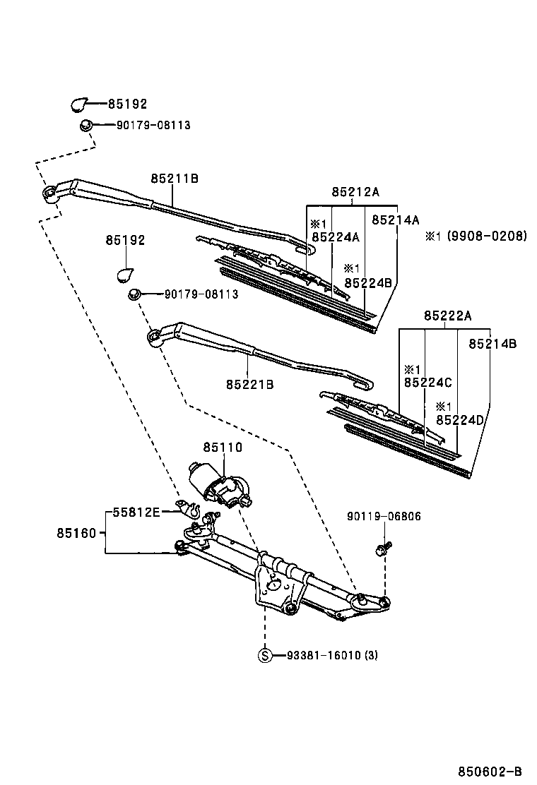  YARIS ECHO |  WINDSHIELD WIPER