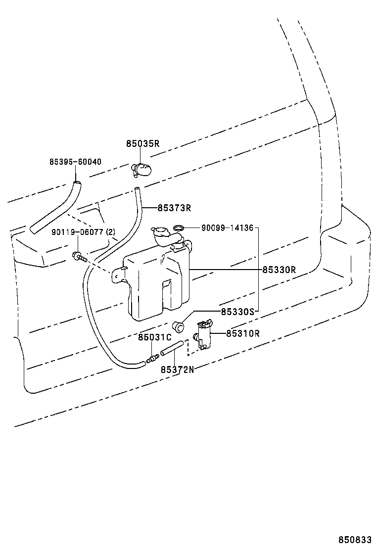  LAND CRUISER 90 |  REAR WASHER