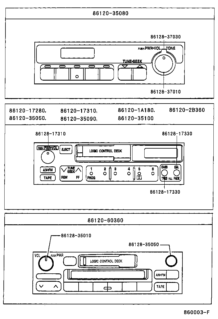  LAND CRUISER 90 |  RADIO RECEIVER AMPLIFIER CONDENSER