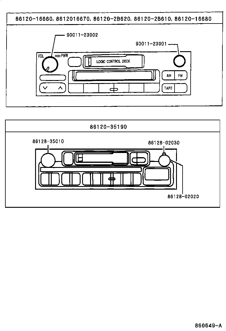  LAND CRUISER 90 |  RADIO RECEIVER AMPLIFIER CONDENSER