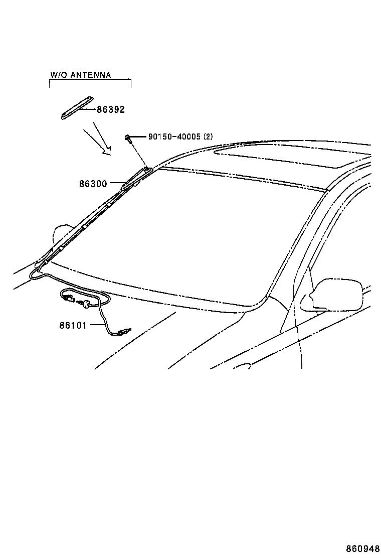  YARIS ECHO |  ANTENNA