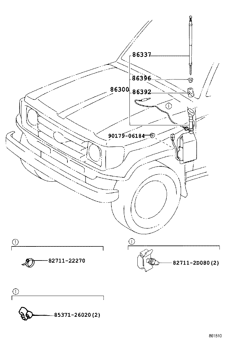  LAND CRUISER 70 |  ANTENNA