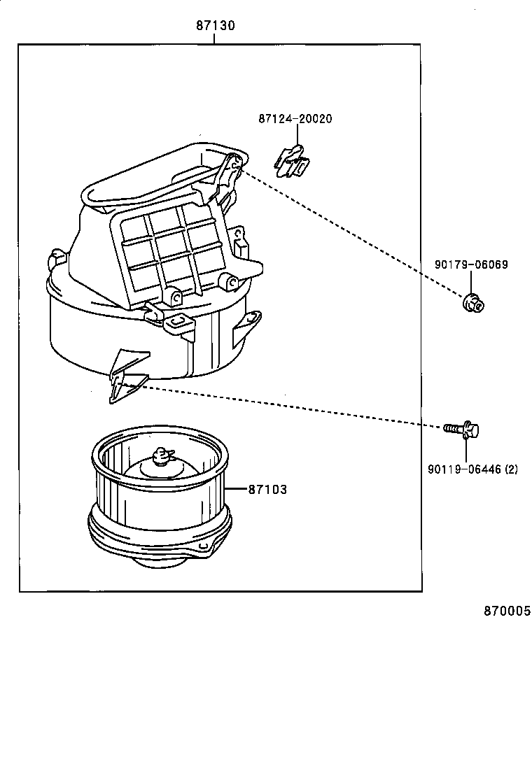  LAND CRUISER 90 |  HEATING AIR CONDITIONING HEATER UNIT BLOWER