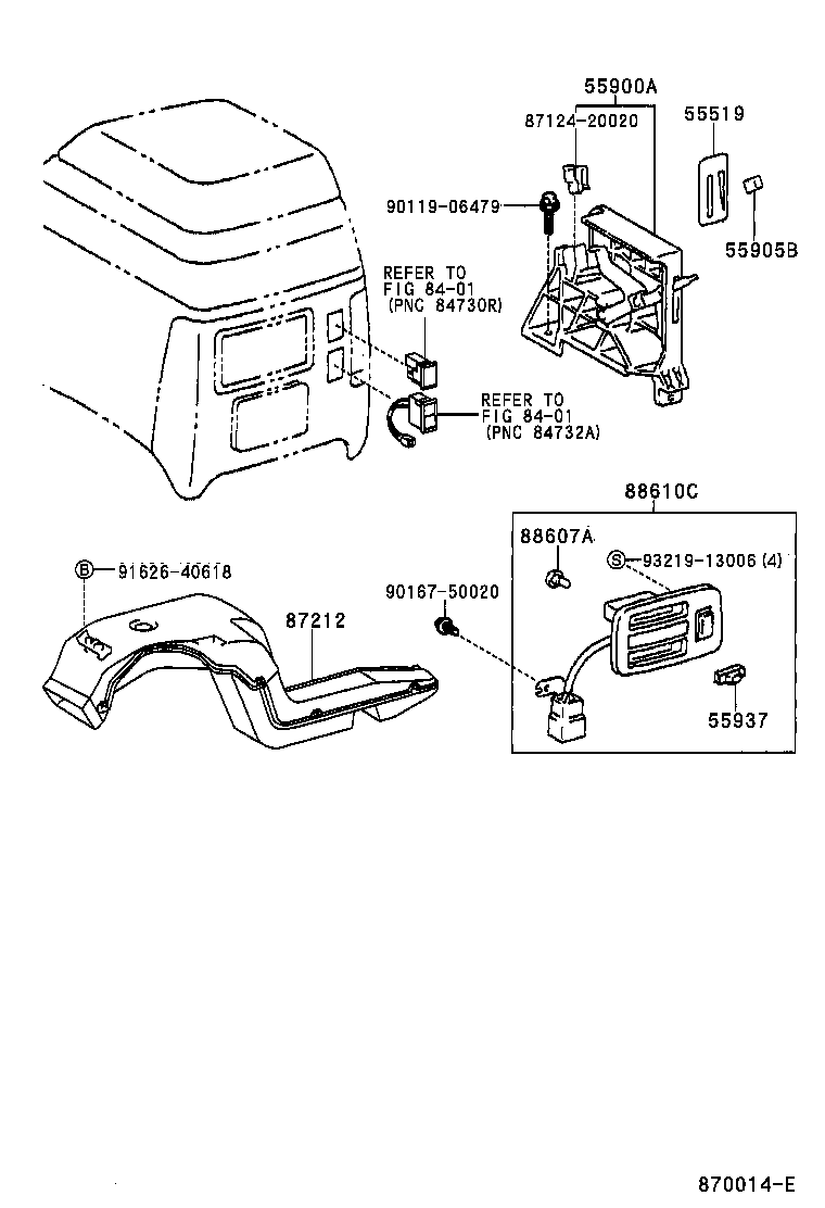  LAND CRUISER 90 |  HEATING AIR CONDITIONING CONTROL AIR DUCT