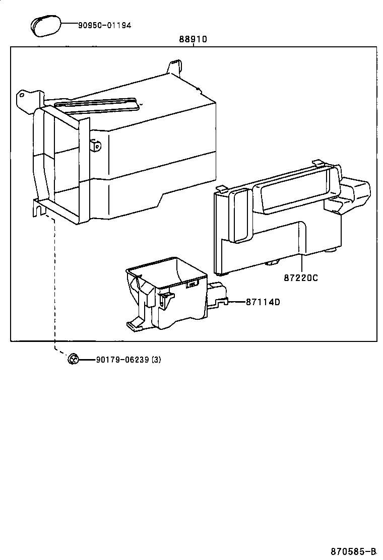  TOWNACE LITEACE |  HEATING AIR CONDITIONING HEATER UNIT BLOWER