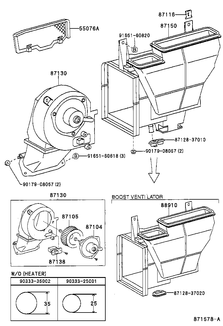  DYNA 200 |  HEATING AIR CONDITIONING HEATER UNIT BLOWER