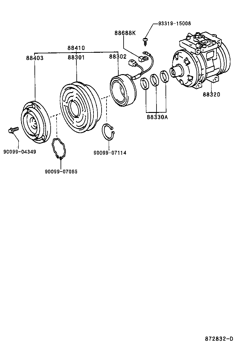  LAND CRUISER 90 |  HEATING AIR CONDITIONING COMPRESSOR