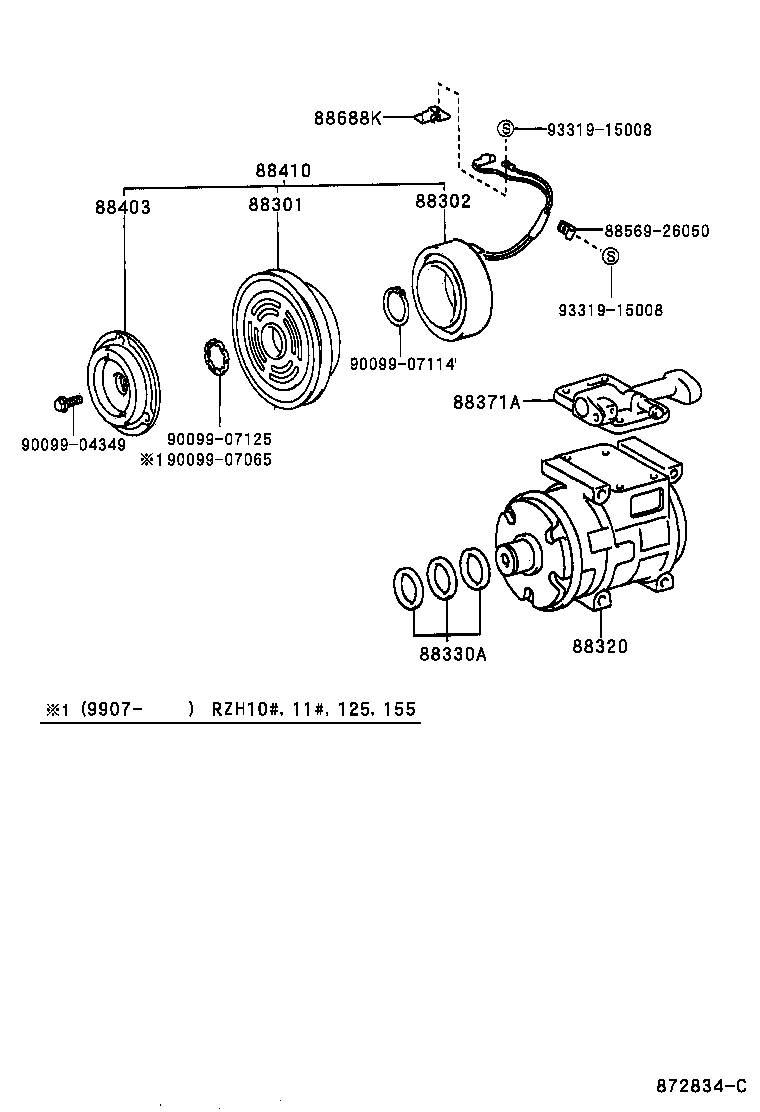  HIACE VAN COMUTER |  HEATING AIR CONDITIONING COMPRESSOR