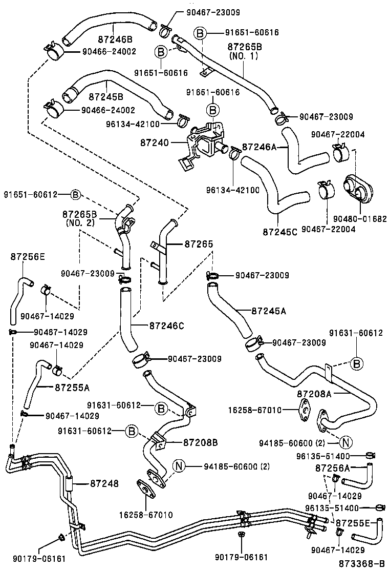  LAND CRUISER 90 |  HEATING AIR CONDITIONING WATER PIPING