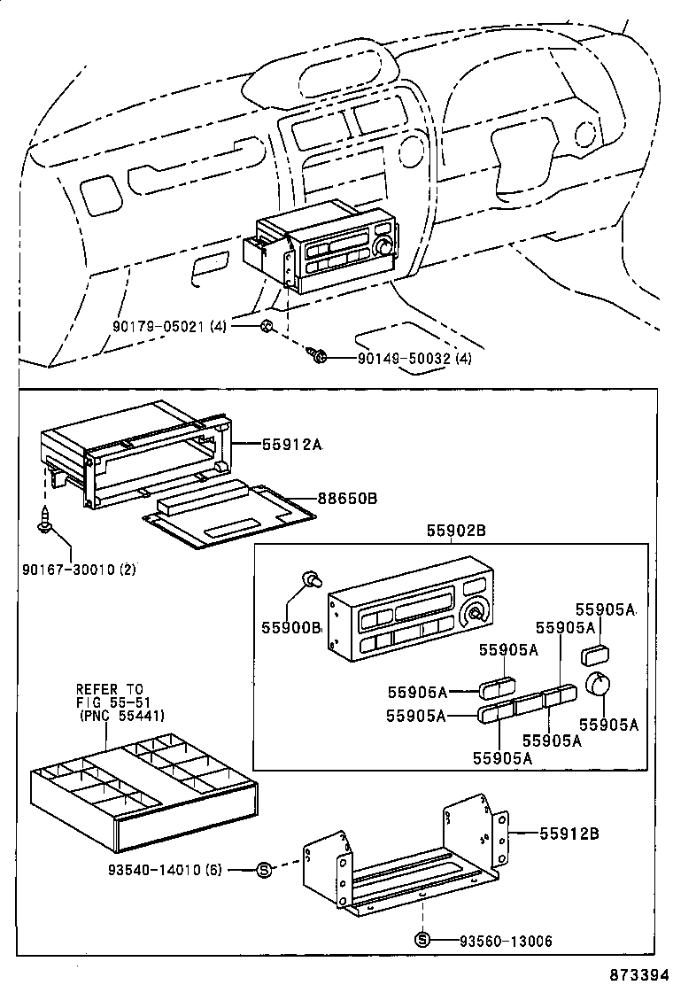  LAND CRUISER 90 |  HEATING AIR CONDITIONING CONTROL AIR DUCT