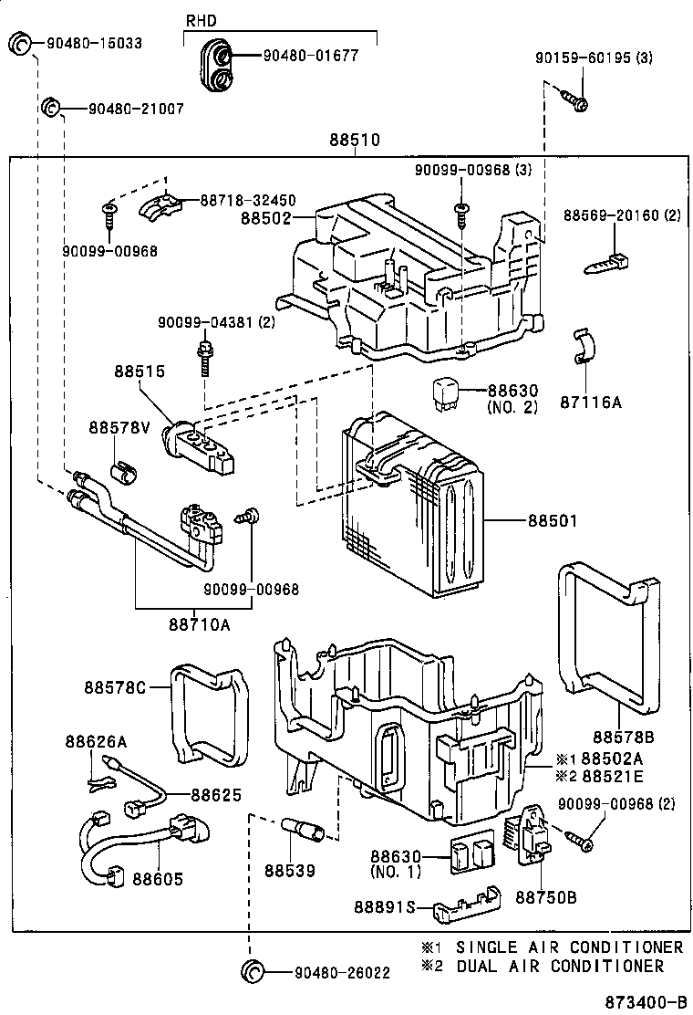  LAND CRUISER 90 |  HEATING AIR CONDITIONING COOLER UNIT