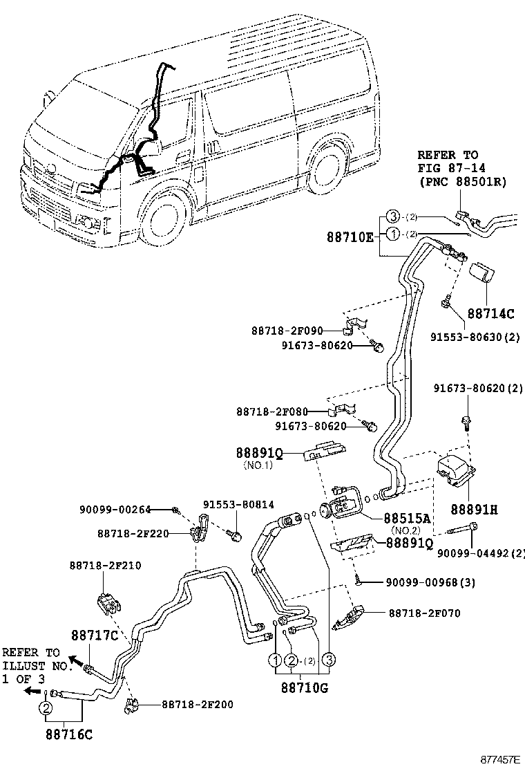  HIACE |  HEATING AIR CONDITIONING COOLER PIPING