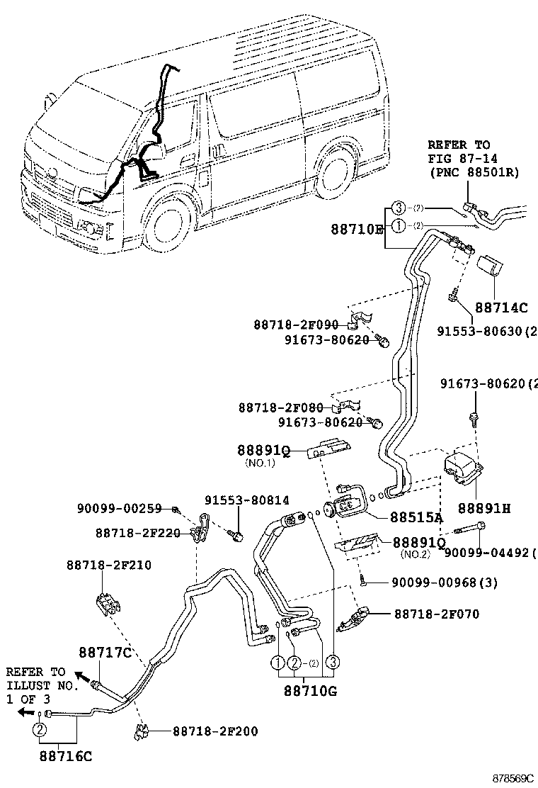  HIACE |  HEATING AIR CONDITIONING COOLER PIPING