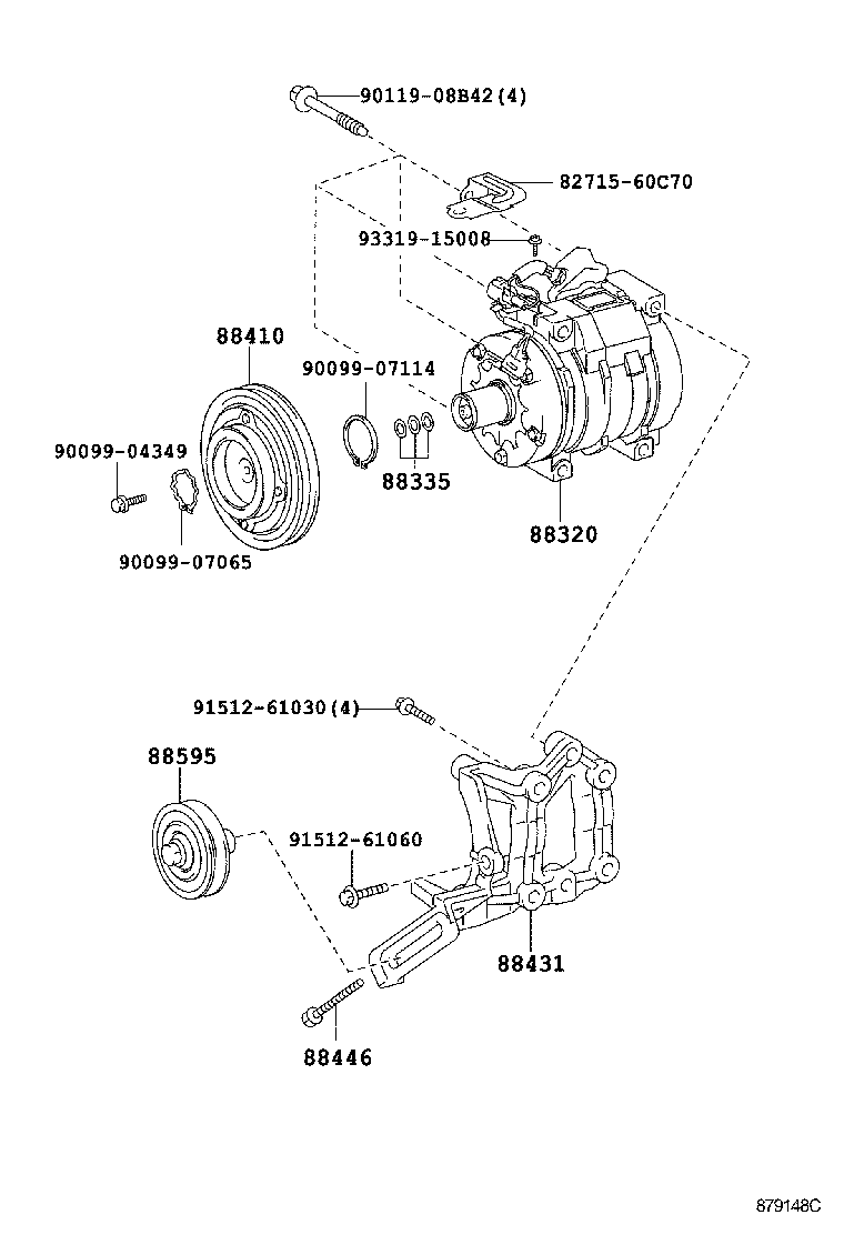  LAND CRUISER 70 |  HEATING AIR CONDITIONING COMPRESSOR