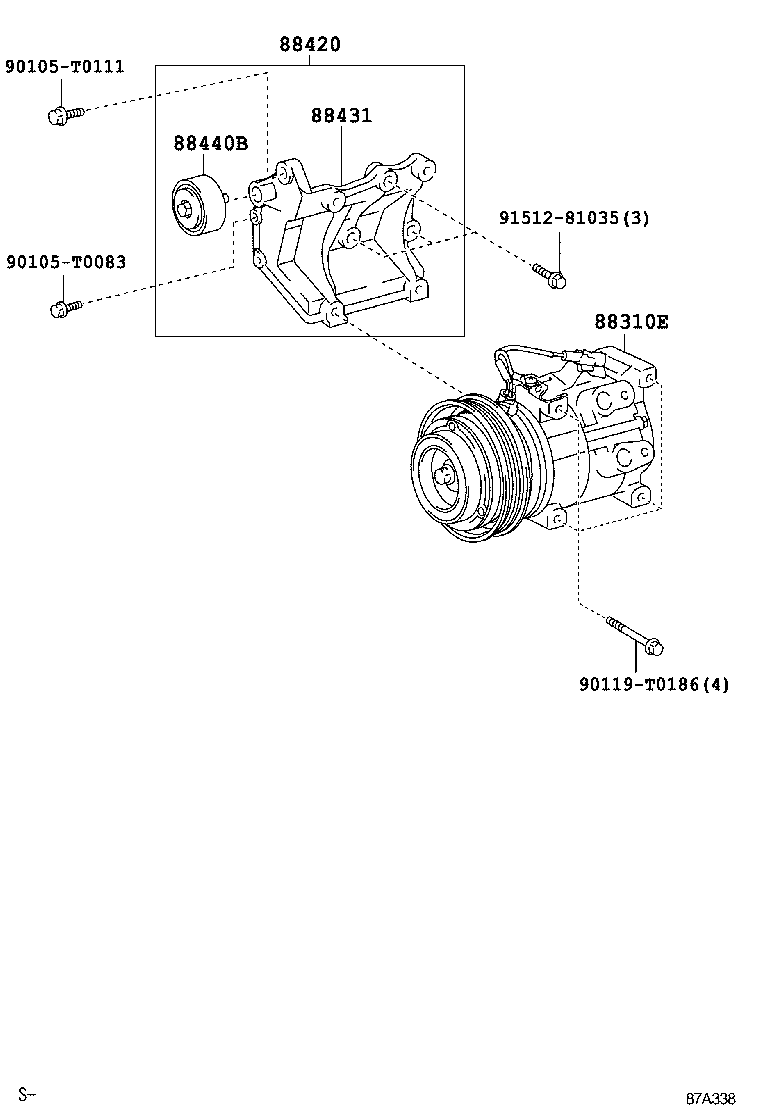  FORTUNER |  HEATING AIR CONDITIONING COMPRESSOR