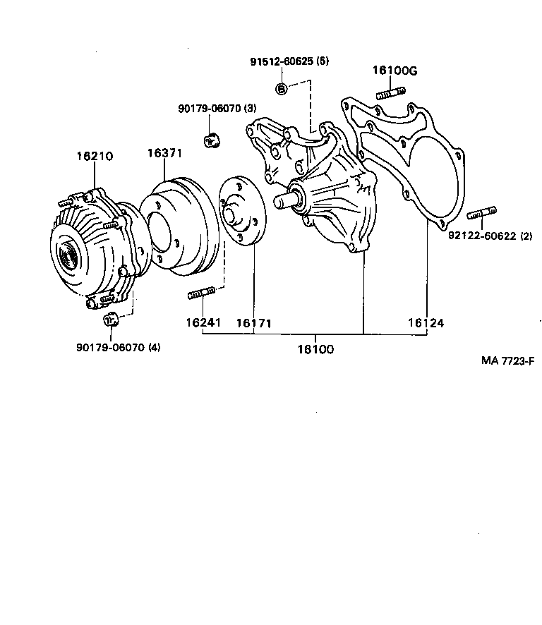  HILUX 4RUNNER |  WATER PUMP