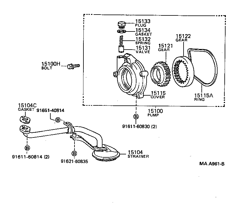  HILUX 4RUNNER |  ENGINE OIL PUMP