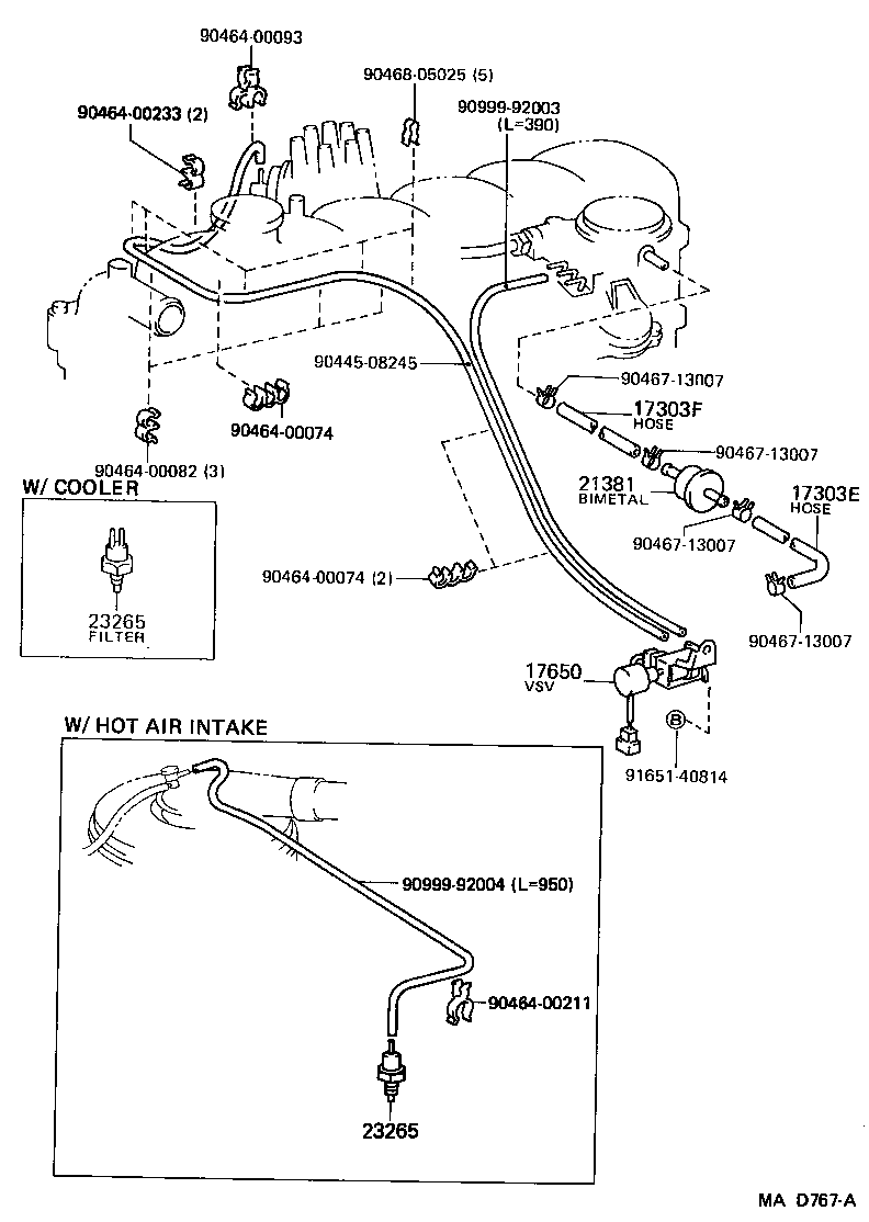  LAND CRUISER 70 |  VACUUM PIPING