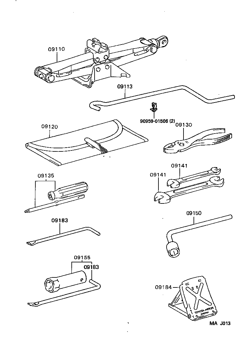  COROLLA |  STANDARD TOOL