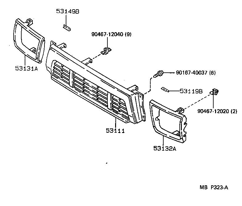  HILUX 4RUNNER |  RADIATOR GRILLE