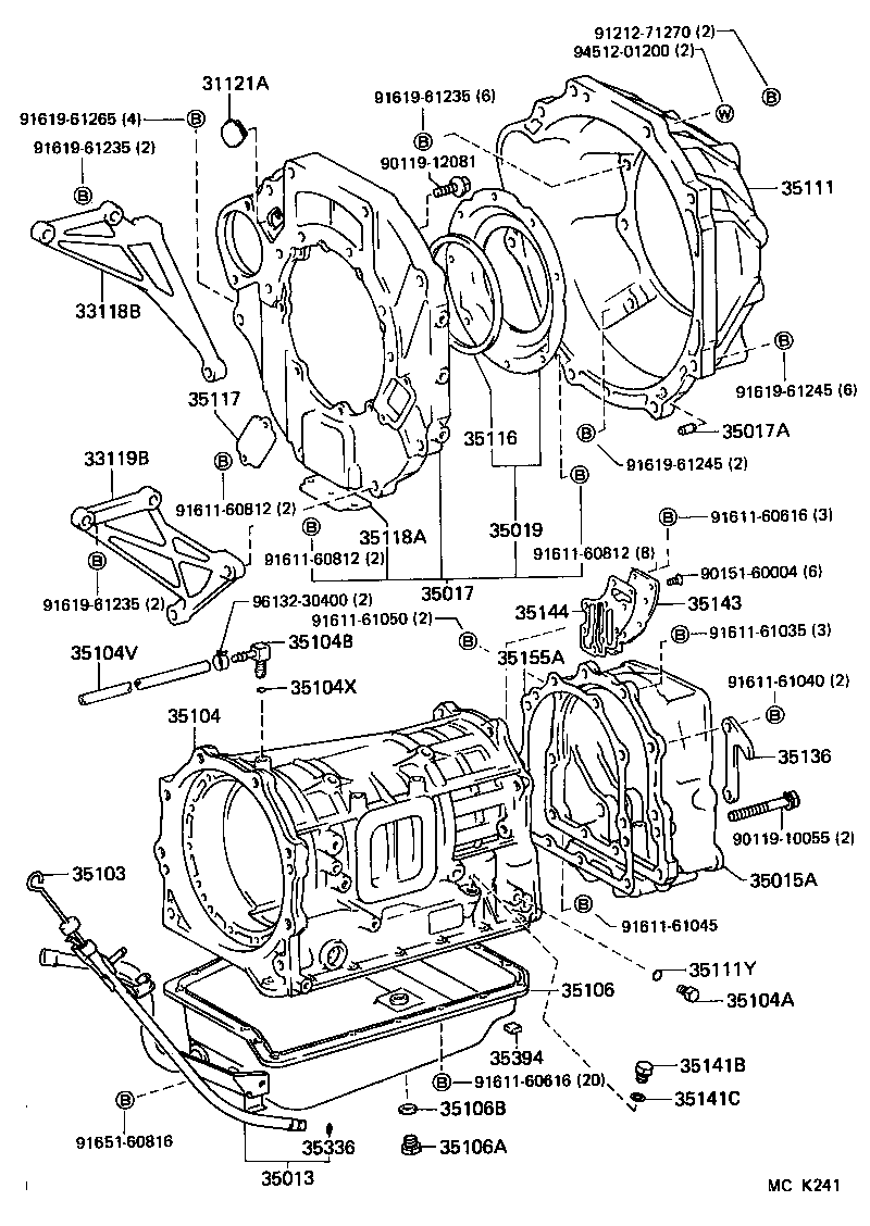  LAND CRUISER 70 |  TRANSMISSION CASE OIL PAN ATM