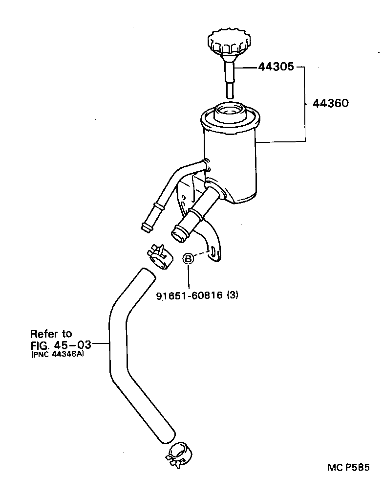  LAND CRUISER 70 |  VANE PUMP RESERVOIR POWER STEERING