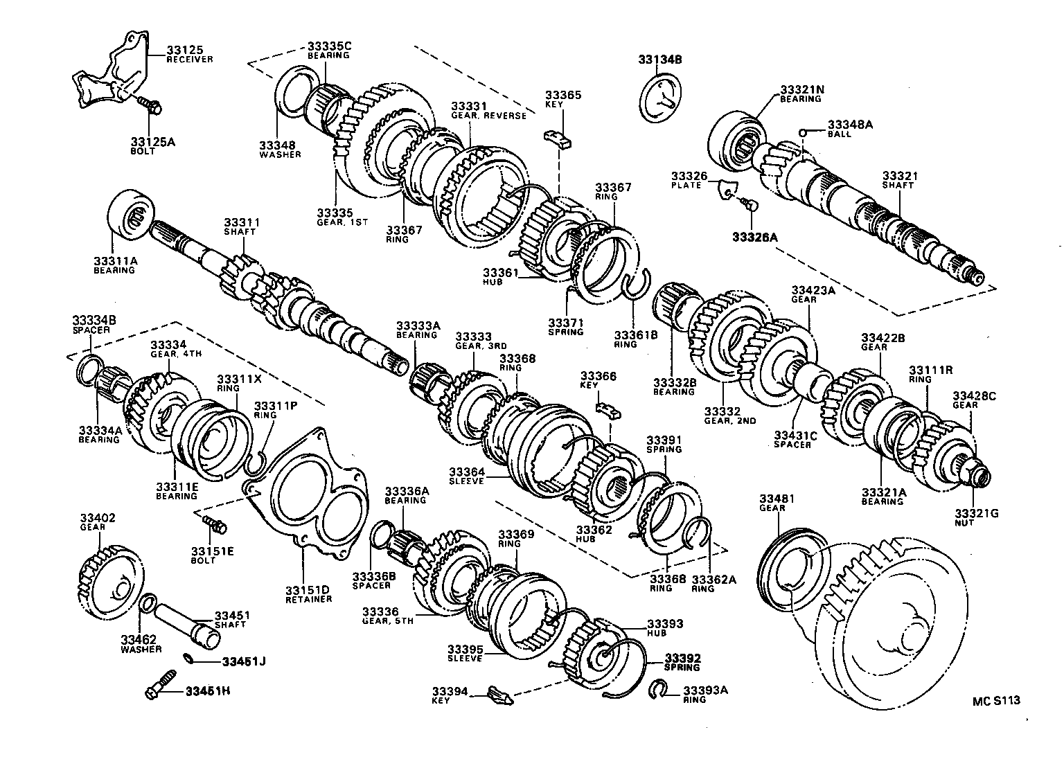  YARIS ECHO |  TRANSMISSION GEAR MTM