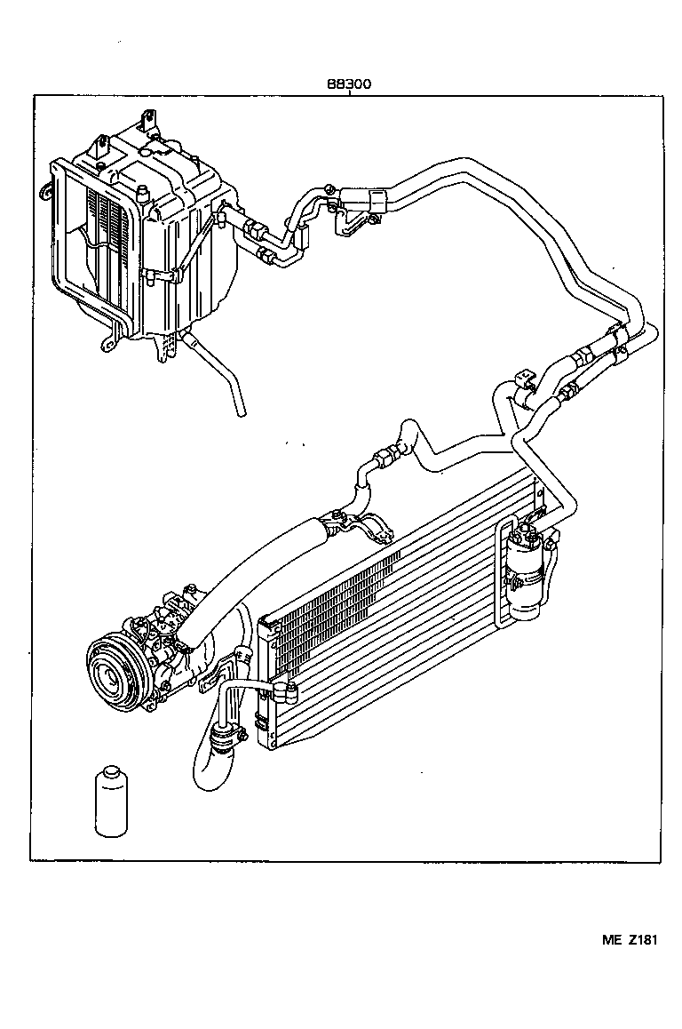  COROLLA |  HEATING AIR CONDITIONING SET