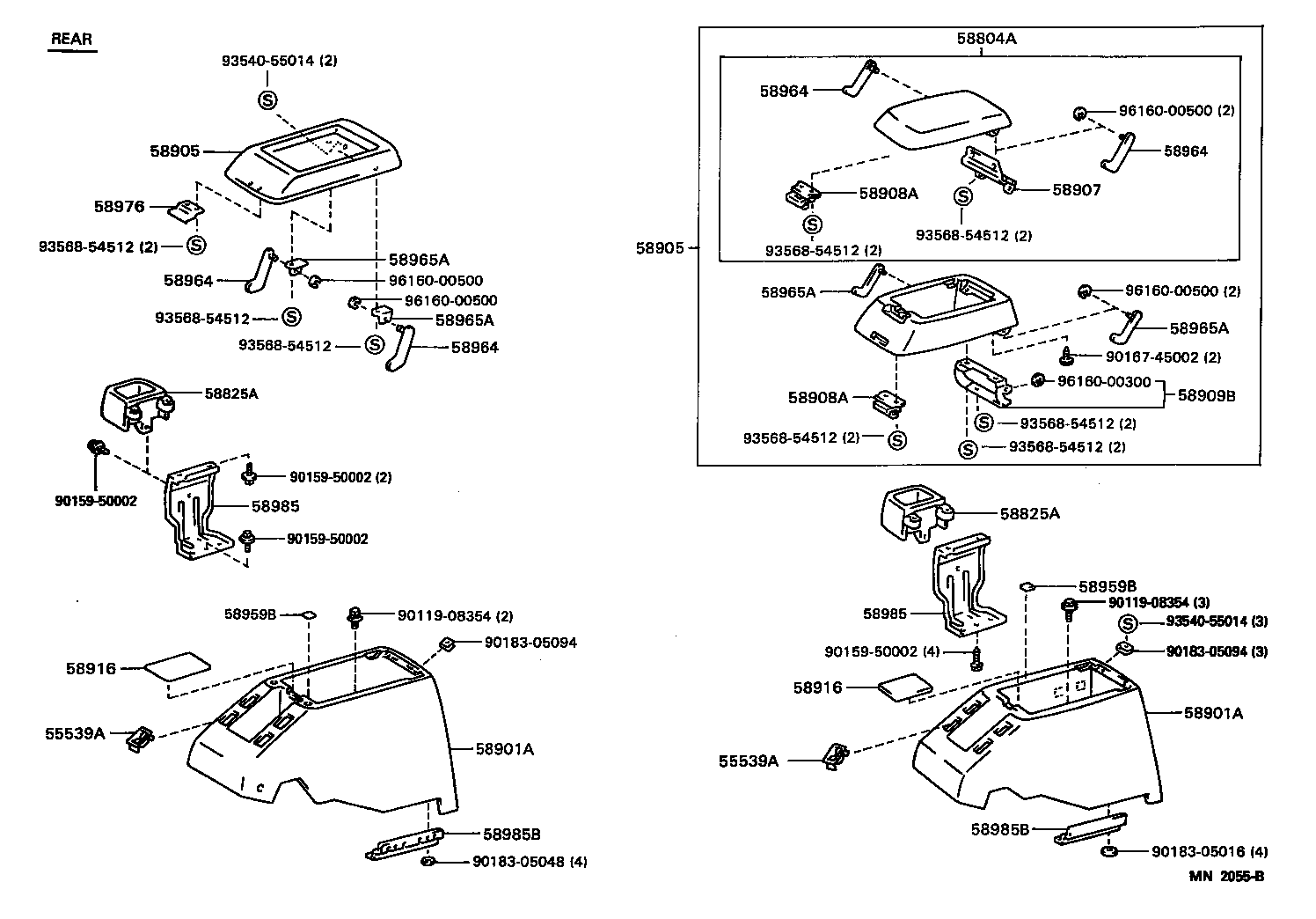  LAND CRUISER 80 |  CONSOLE BOX BRACKET