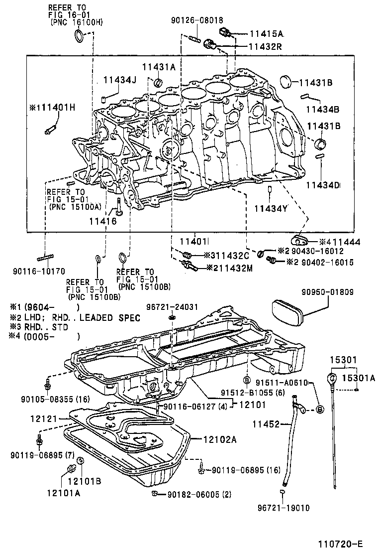  CROWN |  CYLINDER BLOCK