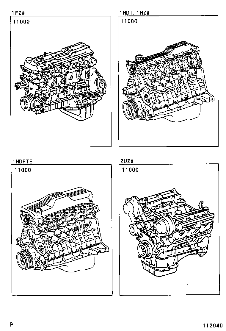  LAND CRUISER 100 105 |  PARTIAL ENGINE ASSEMBLY