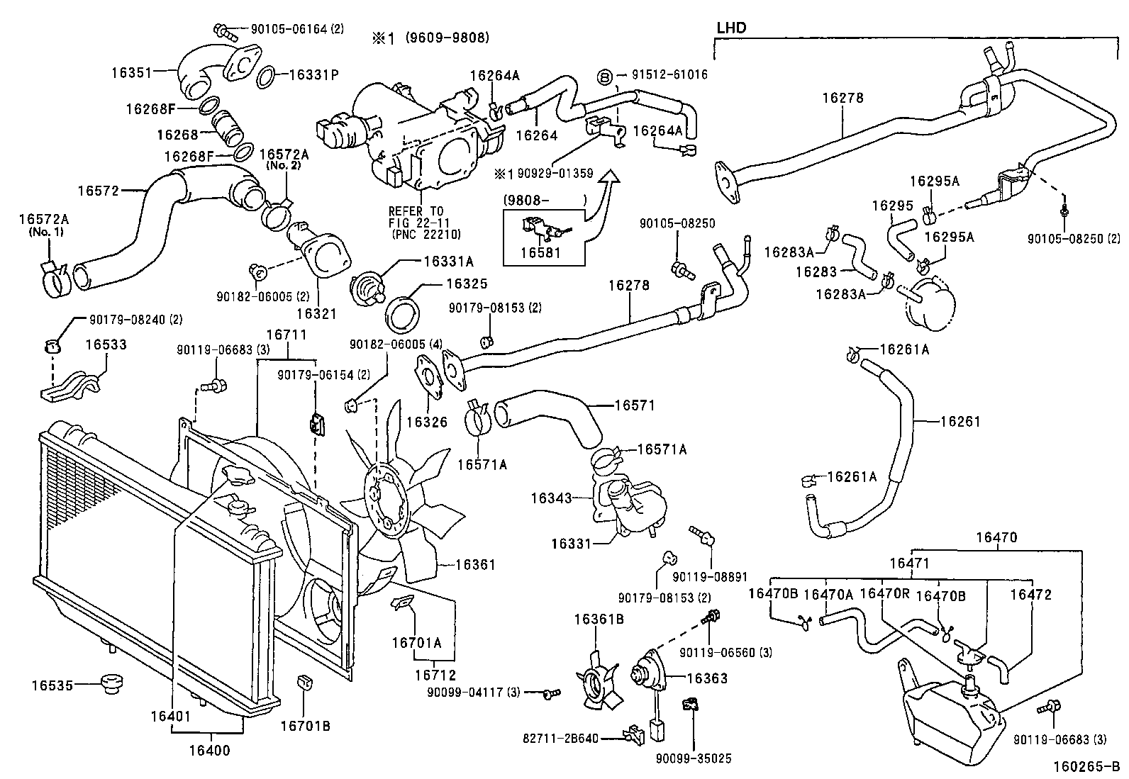  CROWN |  RADIATOR WATER OUTLET