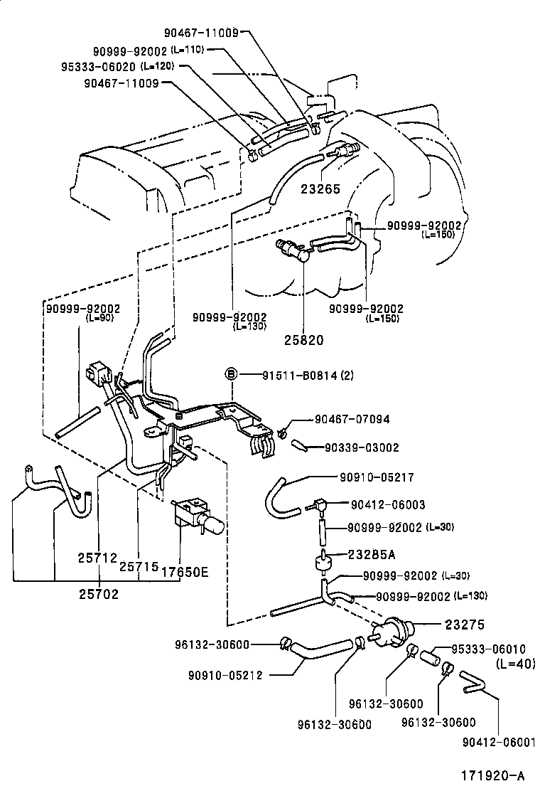  LAND CRUISER 80 |  VACUUM PIPING