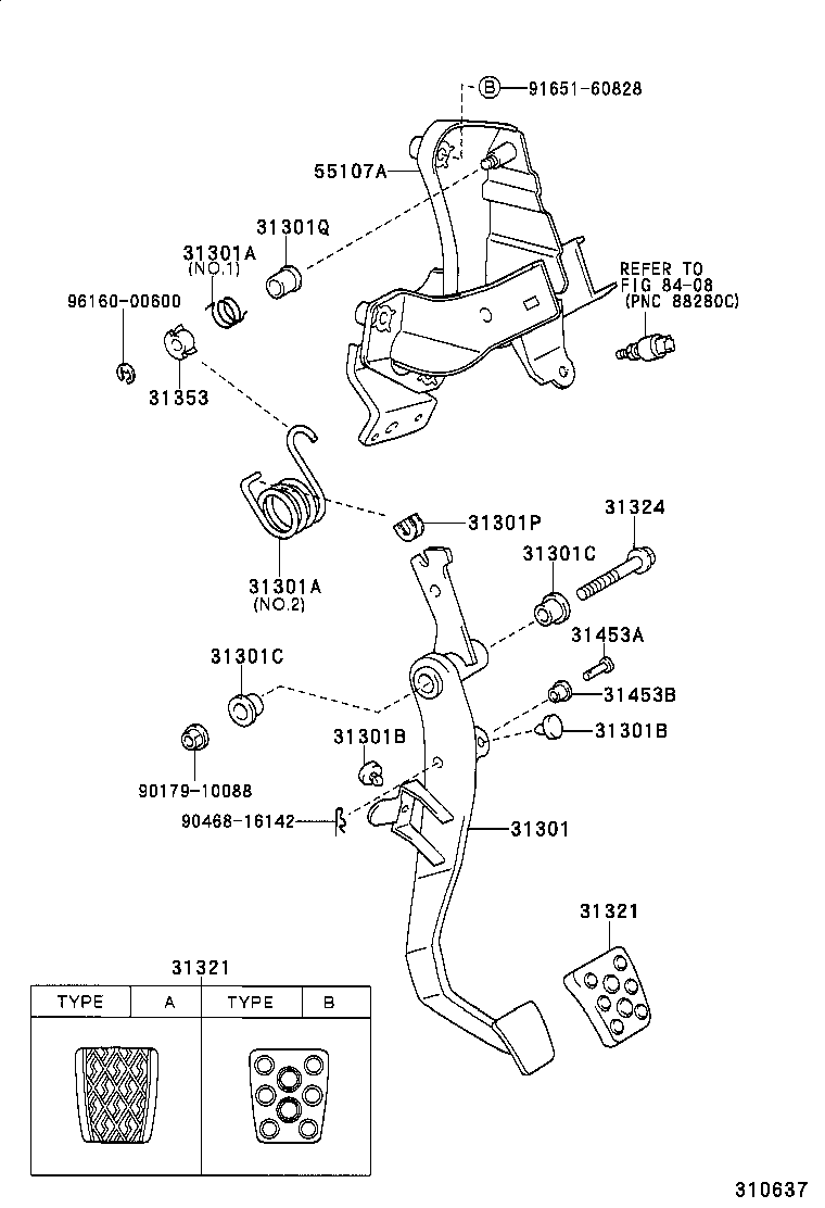  CELICA |  CLUTCH PEDAL FLEXIBLE HOSE