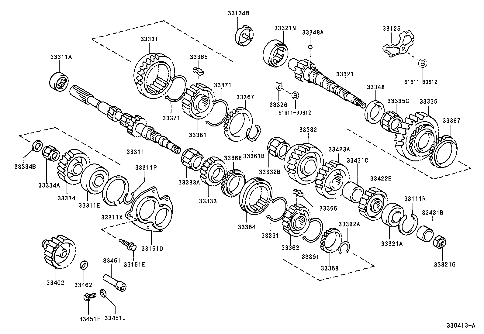  COROLLA SED WG |  TRANSMISSION GEAR MTM