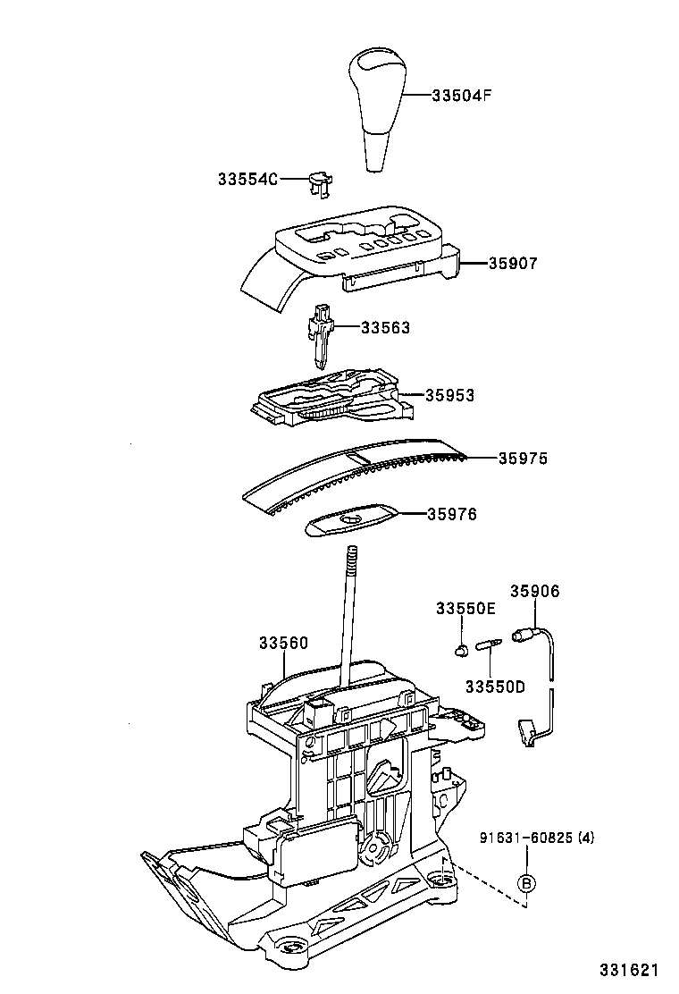  ES300 |  SHIFT LEVER RETAINER