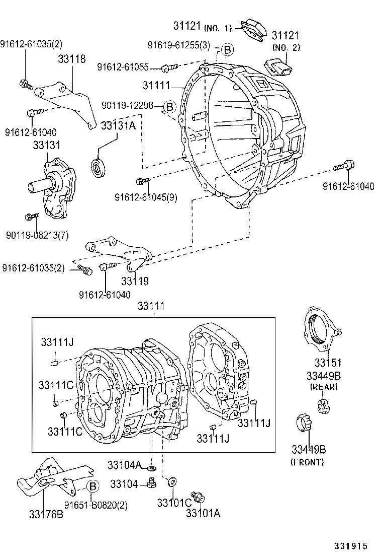  LAND CRUISER PRADO |  CLUTCH HOUSING TRANSMISSION CASE MTM