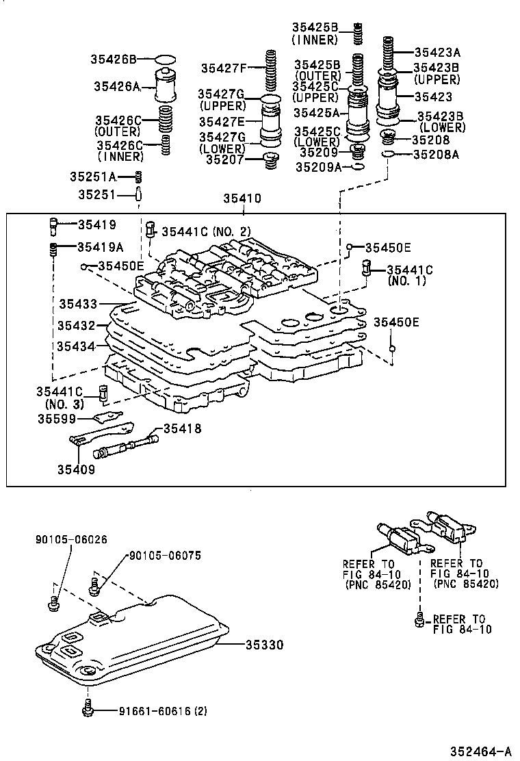  T U V |  VALVE BODY OIL STRAINER ATM