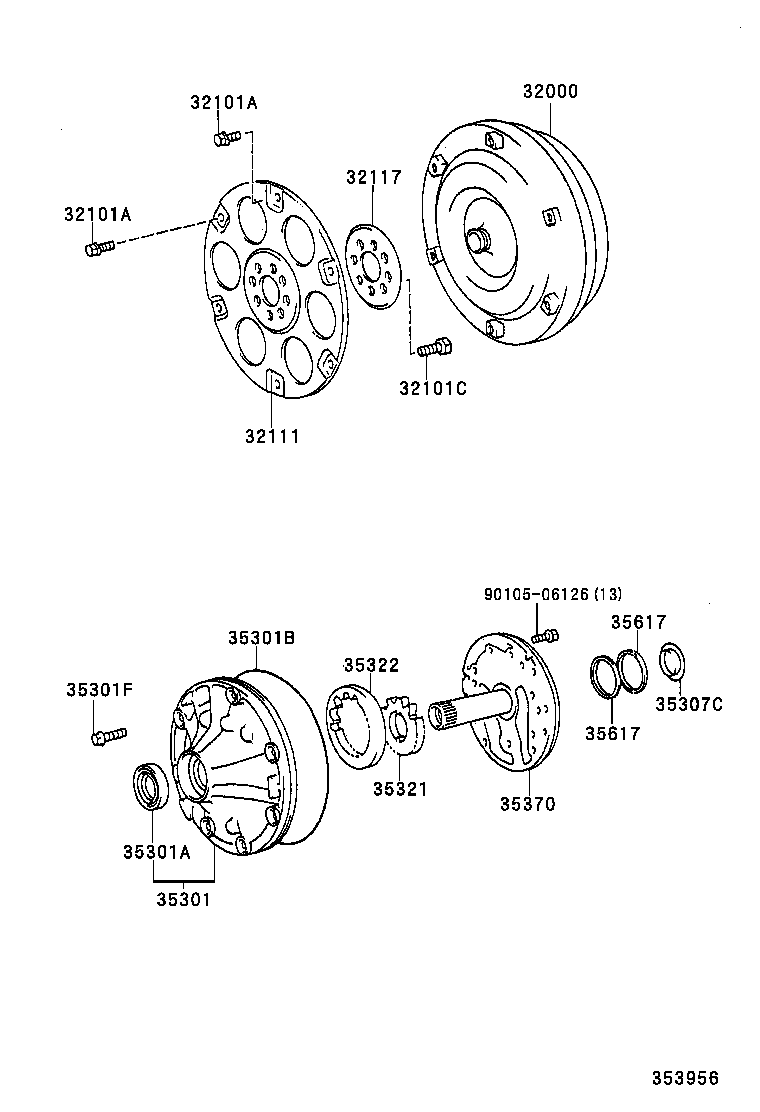  HILUX |  TORQUE CONVERTER FRONT OIL PUMP CHAIN ATM