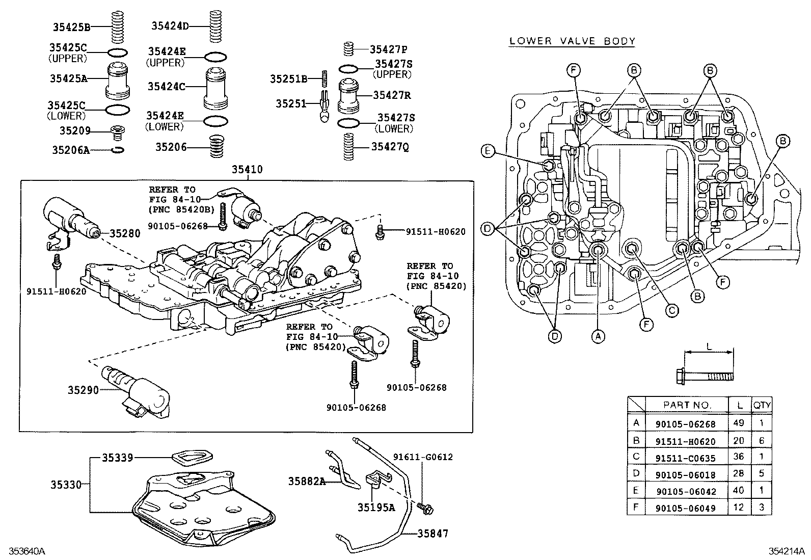 YARIS ECHO 3D 5D |  VALVE BODY OIL STRAINER ATM